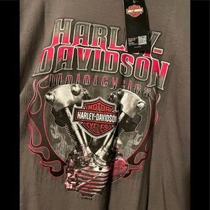 Harley Davidson Olive long sleeve tshirt